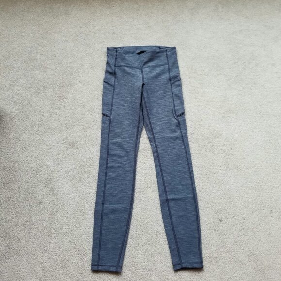 Lululemon Speed Up Tight Full-On Luxtreme Brushed 28" Heathered Deep Coal size 4 - Picture 5 of 9